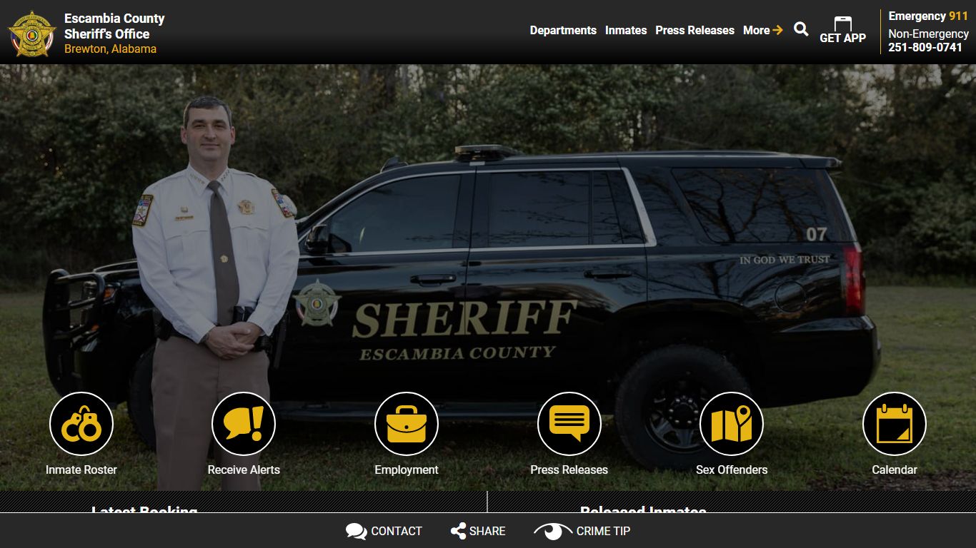 Inmate Roster - Current Inmates Alpha H - Escambia County Sheriff, AL